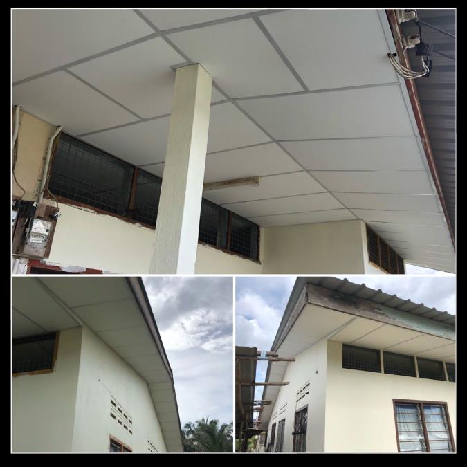 Exterior of a workers quarter unit at Melalap Estate
