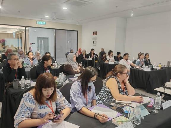 Participants seated during a training session
